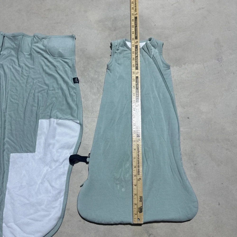 Kyte Baby Sleep Sack SZ XS 1.0 Tog Green Zip Up Bedding Nursery 2 Piece